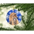 thumbnail image 2 of Afghan Hound Winter Snowflakes Holiday Ceramic Ornament SC9499CO1, 2 of 2