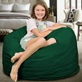 thumbnail image 2 of Ultimate Sack Fauteuil Poire en Suède Lavable Rempli de Mousse de 3 Pi, Vert Chasseur, 2 of 8