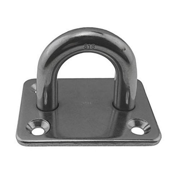 US Stainless Stainless Steel 316 Square Pad Eye 3/8" 10mm (60mm x 45mm) Marine Grade