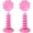 pink, variant on Yvsxxv 2Pcs Lollipop Display Stand, Lollipop Storage Rack, Cake Pop Stand Marshmallow Stand Holder Marshmallow Display Frame Tower Height Candy Frame for Wedding Party