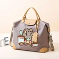 thumbnail image 2 of Pusheenes-Bolso de viaje de gran capacidad para mujer, bolsa de hombro impermeable para gimnasio, equipaje, regalo, 2 of 5