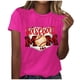 thumbnail image 1 of Blusa informal de manga corta con cuello redondo y estampado suelto de verano para mujer con estilo OAVQHLG3B Store  lin121212, 1 of 4