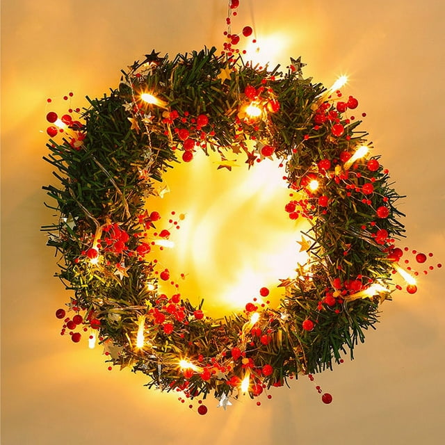SHAGUOZHOU Ocean Pearl String Lamp 10 Feet 40 Led Lights Battery Powered With 8 Flash Modes Remote Control And Solar Xmas Lights for Trees Clear Lights for Bedroom Window Blinking Lights for Fireplace