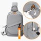 thumbnail image 5 of Bolso de pecho para hombre | Mochila cruzada de gran capacidad | Tela densificada de alta densidad | Bolso de hombro impermeable para viajes, trabajo y actividades al aire libre | Correa ajustable, 5 of 6