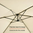 thumbnail image 4 of Abba Patio 10’ Valencia Outdoor Hanging Offset Cantilever Umbrella, Beige, 4 of 8