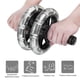 thumbnail image 5 of Rodillo de fitness con rodamiento, entrenamiento, ejercitador abdominal, juego de correas de tracción, equipo de entrenamiento doméstico, cintura, adelgazamiento, ejercicio deportivo, rodamiento negro, 5 of 5