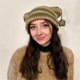 thumbnail image 4 of Sombrero de punto con patrón de rayas de ganchillo Y2K, gorro de oreja de gato, calentador de invierno suave hecho a mano, regalos de invierno frío para estudiantes y adolescentes, 4 of 4