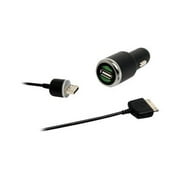 Gecko Go In-Car Charger - Car power adapter - black - for Apple iPhone/iPod