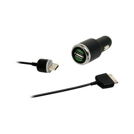 Gecko Go In-Car Charger - Car power adapter - black - for Apple iPhone/iPod