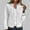 White, variant on Zip Up Hoodie Sevevn Women's Waffle Hoodies Sweatshirt Long Sleeve Drawstring Pockets Casual Zipper Jacket