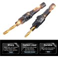 thumbnail image 5 of Jinsinto Titanium Coated Countertop Bits,Hand Power Drill Bit Accessory Set Screw Hole Size Countersink Hex Shank Drill Bits with 1/4 Sets Countersink Drill Bits -5 Pcs, 5 of 5