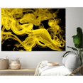 thumbnail image 3 of Giant Art 72x48 Yellow Smoke Fine Art Giant Canvas Print in Yellow, 3 of 3