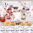 thumbnail image 6 of Baseball Party Supplies - Baseball Tableware Kit Including Plates, Cups, Napkins, Spoons, Tablecloth, Banner, Sports Party Pack for Kids, Baseball Fans Birthday Decor, 6 of 7