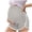 Grey, variant on Krdevn Maternity Over the Belly Shorts with Pockets Comfortable Pregnancy Shorts for All Stages,L