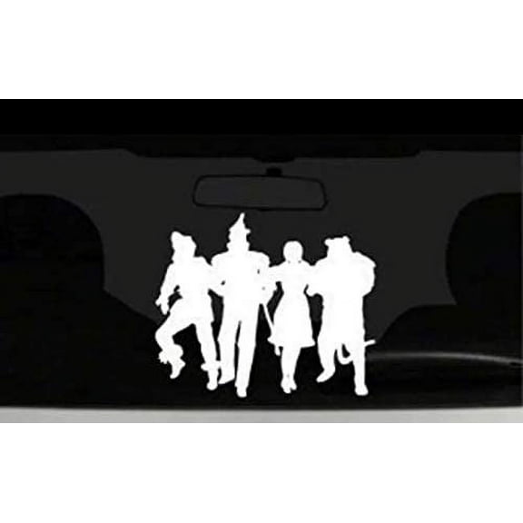 Car Decal Wizard of Oz Gang Classic Movies Dorothy 6 Inch Professional Sticker for Truck, Car, Tumbler, Cup, Laptop, Decor, Locker, Table, Window