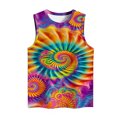 thumbnail image 5 of JTZGDY Women Beach Cami Tank Tops Hawaiian Sleeveless Tie Dye Bleached Heart Print Tanks Summer Vacation Tees Vintage Graphic Girls Trip Tanks Vest Multicolor#11 XL, 5 of 5