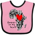 thumbnail image 3 of Inktastic Black History Month Forever in My Heart Ink Print Africa Boys or Girls Baby Bib, 3 of 4