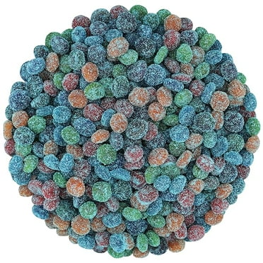 Sour Blue Raspberry Gushers – Sweet, Tangy, & Bursting with Flavor – Chewy Blueberry Gummies with Juicy Filling – Party Candy, Snack & Sweet Treat