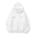 thumbnail image 4 of Women's Sweatshirt Casual Long Sleeve Graphic Hooded Pullover Polyester Comfortable Loose Fit, 4 of 5