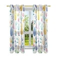 thumbnail image 7 of Yayeee Window Curtains Set of 2 for Living Room Light Filtering 63"x52", Purple Easter Eggs, 7 of 7