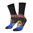 thumbnail image 2 of The Boondocks Adult Socks Casual Tube Socks Durable Comfort Calf Socks Soft Elastic Crew Socks 2 Black-1, 2 of 9