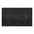 thumbnail image 2 of (2 pack) Mainstays Honeycomb Welcome Rubber Outdoor Doormat, Black, 18" x 30", 2 of 7