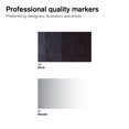 thumbnail image 3 of Set de Marcadores Winsor & Newton ProMarker 2 Unidades Negro + Mezclador, 3 of 9