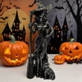 thumbnail image 3 of OIUR Sexy Witch Figurine Gothic Witch Ornament Desktop Decorative Witch Sculpture Gift for Witches Lovers Cabinet Mantel Decoration, 3 of 7