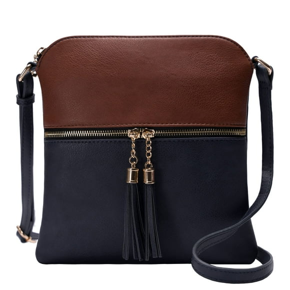 Solene Bolso Bandolera Mediano Ligero para Mujer con Borla, Bolsos Bandolera de Tamaño Perfecto para Uso Diario, Viajes
