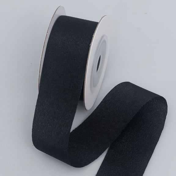 Namzi Wide Ribbon for Crafts, Ribbli Ribbon Ribbons and Bows -black, 2.5cm*10yd 1 Roll - Polyester, Ideal for Decoration.
