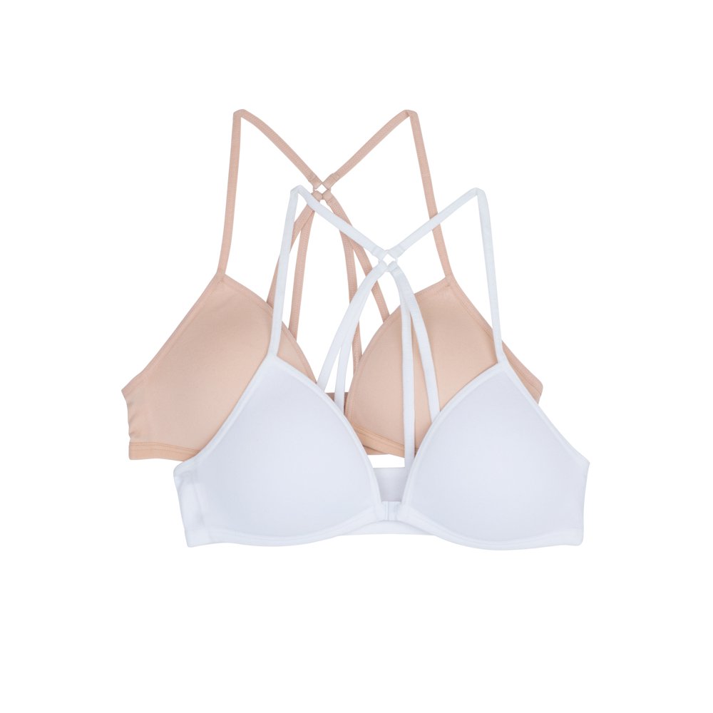 Wonder Nation Wonder Nation Girls Seamless Front Close Bra 2Pack