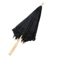 thumbnail image 4 of Clearance!!!Handmade Lace Parasol Umbrella Wedding Bridal 30 Inch Adult Size with Wooden Umbrella handle, 4 of 7