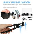 thumbnail image 3 of 100 Pcs Plastic Trim Clips Buckle Retainer Fasteners for Automotive Door Panel Bumper Fastening, 3 of 6