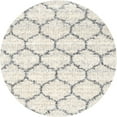 thumbnail image 1 of Ahgly Company Indoor Round Contemporary Antique White Beige Terrilis Area Rugs, 5' Round, 1 of 6