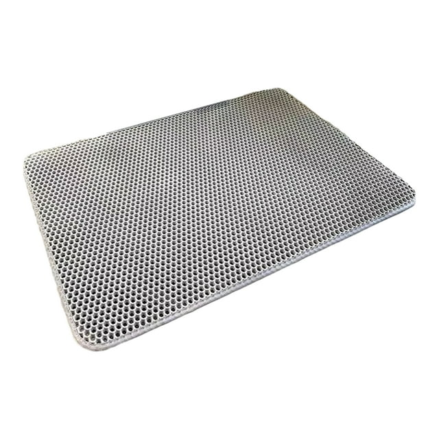 Guardoinrt Plastic Clean Pet Cat Litter Mat Healthy And Hygienic Solution Convenient And Portable Easy To Clean Grey