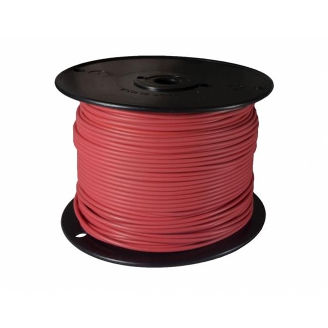 Wirthco W48-81028 500 ft. Crosslink Primary Wire, Red - 14 Gauge