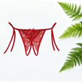thumbnail image 5 of Iyufng Women's Tie Side Lace Open Crotch Thong Panties Adjustable String Cheeky Low Rise Lingerie Underwear, 5 of 5
