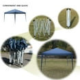 thumbnail image 3 of 10x10 FT Ez Pop Up Canopy Tent, Outdoor Portable Folding Commercial Canopy Tent Heavy Duty, Instant Lightweight Gazebo with Carrying Bag and Adjustable Height for Beach and Party Shelter (Blue), 3 of 9