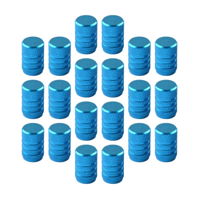 20 tapones para válvulas de neumáticos, tapones de aire, repuestos para coches y SUV. Azul