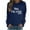 Dark Blue, variant on VerPetridure Women's Yes I'm Cold Me 24:7 Printed Crewneck Sweatshirts for Women Long Sleeve Casual Letter Loose Pullover Tops Streetwear Fall Casual Clothes