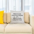 thumbnail image 2 of 3drose, When It Rains, Look for Rainbows When Its Dark, Look for Stars., 16x16 inch Pillow Case, 2 of 5