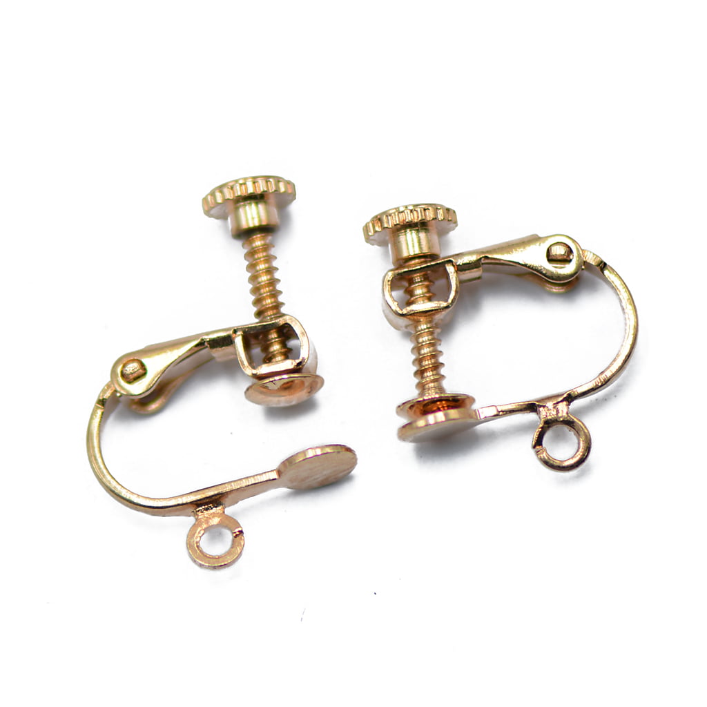 12PCS convert pierced earrings to clip on Screw On Earring Backs