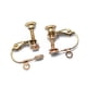 thumbnail image 4 of Pendientes de clip de tornillo ajustable de cobre no perforante de 24 piezas para hallazgos de joyería de bricolaje oro and rosa plata, 4 of 9