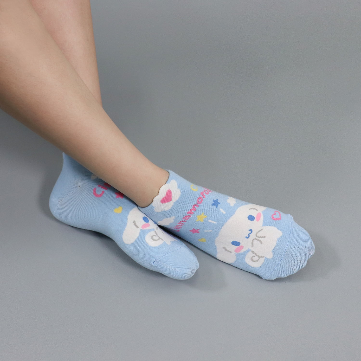 Hello Kitty Official Licensed Women's Ankle, Cute Character Design, 8 pack Set Collection