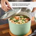 thumbnail image 4 of Perol con tapa KitchenAid 2.8L. Antiadherente cerámico. Aluminio anodizado. Pistacho, 4 of 6