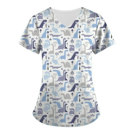 

CHMORA Women’s Medical Scrub Top Berkeley ave V-Neck Scrub Shirt Wrinkle Resistant Great for Nurses