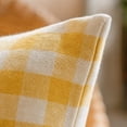 thumbnail image 3 of Yellow Striped Throw Pillow with Insert, Decorative Cushion for Sofa Couch Bedroom, Soft Woven Farmhouse Boho Accent Pillow, 3 of 5