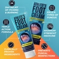 thumbnail image 5 of Foot Cream | Athlete’s Foot Cream for Cracked Heels, Dry Skin & Itchy Feet | Relieves Itching, Burning & Redness | Antifungal Treatment Helps with Nail Fungus, Jock Itch & Ringworm | 4.05 fl oz, 5 of 5