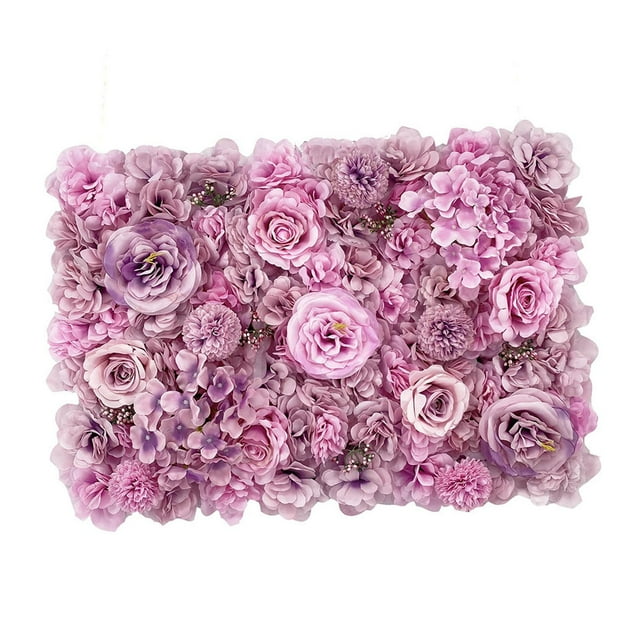Panel de flores artificiales, panel floral, fondo de rosas, fondo de boda Estilo D