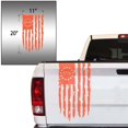 thumbnail image 2 of Distressed Betsy Ross Flag 1776 American USA US Flag Truck Tailgate Vinyl Decal fits Most Pickup Trucks EUA Flag Rear Graphic Bumper Sticker for Car Van SUV Windows (11" x 20", Coral), 2 of 8
